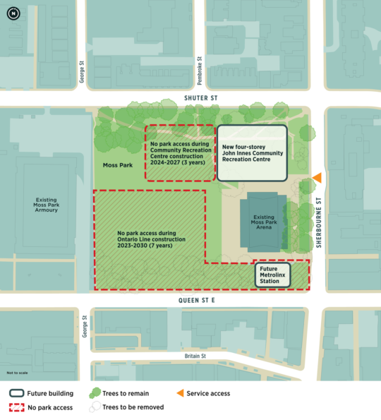 Metrolinx to remove 56 Moss Park trees for subway station – The Bridge News